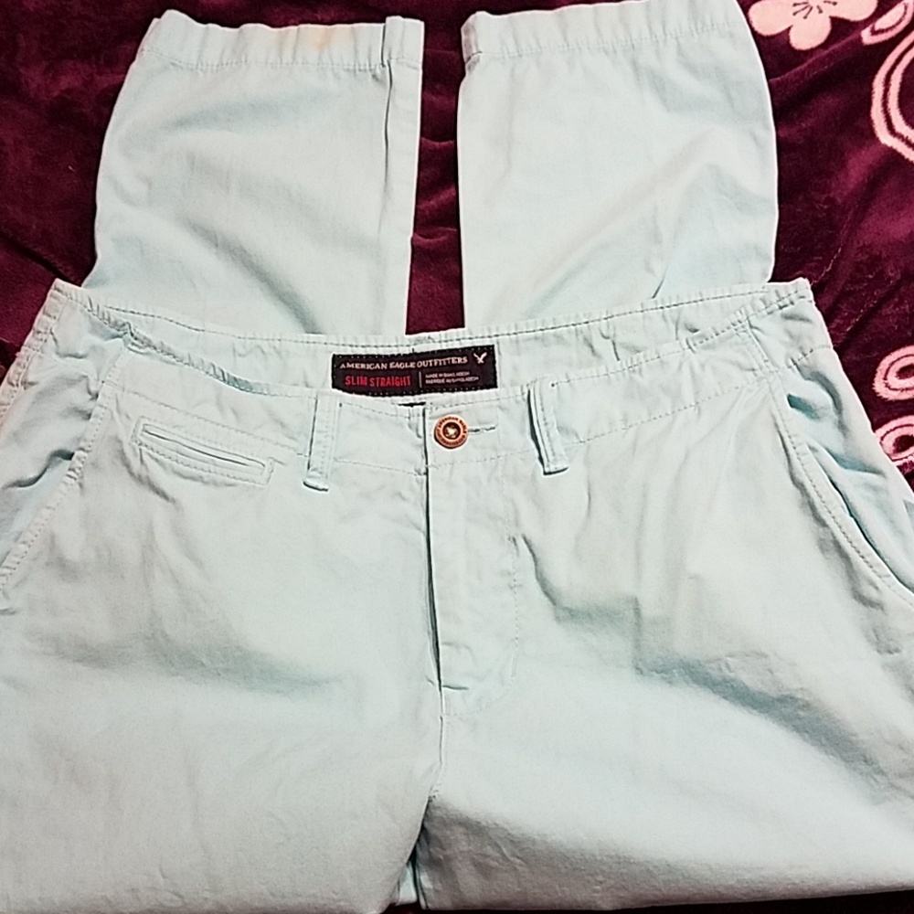 American Eagle baby blue mens pants 👖